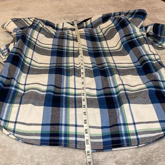 GAP M Unisex Loose Fit Shacket Plaid Jacket - Picture 11 of 13